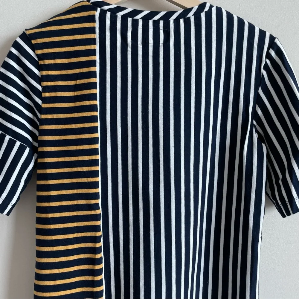 Derek Lam 10 Crosby Striped Color-block Tee